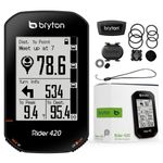 Bryton Rider 420 Sensor Bundle Wireless GPS Bike/Cycling Computer. Compatible with Bike Radar, 35hrs Long Battery Life, Navigation with Turn-by Turn Follow Track. Bluetooth ANT Bicycle Computer