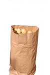 Recyclable Brown Paper Potato Sack 850mm x 330mm Holds Up To 25KG Packs Of 5,10, 20 Available (Pack Of 10)