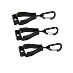 3 Pack Glove Grabber Clip Holder Work Safety Glove Keeper Guard Labor Worker Glasses Helmets Hanger Clamp Catcher Belt Holder (Black)