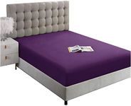 Ghooss Deep Pocket Fitted Sheet,Pur