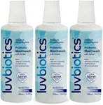 Luv Biotics Mouthwash with Oral Probiotics, Xylitol & Aloe Vera - 3 x 500ml