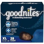 Goodnites Boys Bedwetting Night Time Underwear, Goodnites, Size Extra Large, 28 Ct (95-140+ lb.)