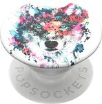 PopSockets 800394 PopGrip - Expanding Stand and Grip with Swappable Top - Wolf