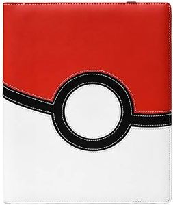 Ultra PRO Pokémon Poké Ball 9-pocket Pro Binder EX, Rouge/Blanc - 074427853167 - version espagnole