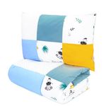 Totsy Baby Handmade patchwork children's duvets 100 x 135 cm - children's duvet set with pillows children's blanket with pillows nursery duvet cotton Safari Mango