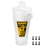 DEWALT Separator Up to 99.5% Efficiency, High-Performance Cycle Powder Filter, Dust Cyclone Collector,DXVCS001, white