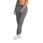 Champion Women's Joggers, Powerblend, Fleece Joggers, Comfortable Pants for Women, 29" (Plus, Granite Heather, Small