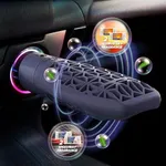 Drive Time Power Fresh Refillable Car Air Freshener – 12V Plug-In Reusable Car Scents Air Enhancer with Long-Lasting Scent Up to 30 Days – Includes 4 Scent Bars – Compact Design - Silver