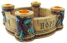 Joy, Faith, Love, Hope Advent Wreath Candle Holder (Single Unit/NC726) by Christian Brands