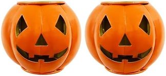 4 Seasonal Trends Metal Jack-O-Lantern Luminaries, Pack of 2