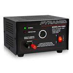Pyramid Bench Power Supply, AC-to-DC Power Converter with Car/Vehicle Plug Power Outlet (10 Amp) (PS15K.5)