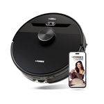 Eureka Forbes SmartClean Home Mapping Nuo S2, 9000Pa High Suction Robotic Vacuum Cleaner | LiDAR 3.0 | Wet Mopping | 5-Hour Run Time | Covers 3000+ Sq. Ft. | Smart App Control