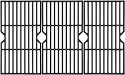 Criditpid BBQ Grates Replacement for Charbroil 463436215, 463436214 Models, 16 7/8" Heavy Duty Cast-Iron Cooking Grids for Master Chef G43257, G43205, G43258, G45118 Grill.