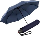 Knirps A.200 Medium Duomatic Pocket Umbrella - Compact and Storm Proof - Wind Tunnel Tested, Navy, M