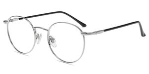 Firmoo Blue Light Blocking Reading Glasses 2.0 for Women, Silver Round Computer Reader Glasses Reduce Eye Strain Fatigue