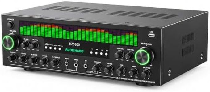 5.1 Channel Stereo Receivers Home Theater Receiver with BT, RMS 180W
