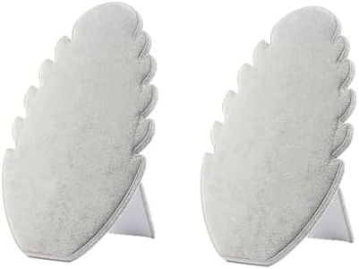 Acrylic 2 PCS Espositore per Collana in Velluto,Porta Collane Espositore da Negozio, di Collana per espositore, Porta Organizer per Gioielli Appendere Collane Espositore per Gioielli (Grigio)