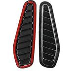 2pcs Air Flow Intake Decorative Cover, Scoop Carbon Fiber Style Car Bonnet Vent Hood Universal.-for hood scoop universal for Jeep for Wrangler bonnet vents car bonnet vents hood scoops for cars