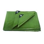 ANSIO Tarpaulin 2m x 3m / 6.5ft x 10ft Tarpaulin Sheet 70 GSM Economy Tarpaulins - Green