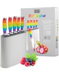 Rainbow Colored Kitchen Knife Block Set - 5 Stainless Steel Bladed Knives - Brightly Multi-Coloured Ergonomic Handles, Stylish and Vibrant. Perfect for Every Cutting Requirement - 6 Piece Set