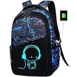 FLYMEI Cool Backpack with USB Charg