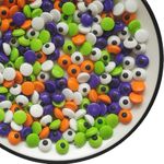 Edible 1cm Colorful Candy Eyes Halloween Sprinkles | Cake Cupcake Toppers | Cookie Decorations | Dessert Sprinkle | Eyeball Candy Sprinkles for Christmas Daily Cake Decorating