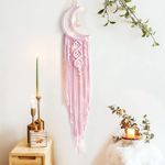 Pink Moon Dream Catcher, Gifts for Girls, Gifts for Teen Girl, Gifts for Women, Gifts for Mom, Gifts for Friends, Pink Decor, Bedroom Decor, Family Decor, Home Decor, Lovely Gifts, Birthday Gifts