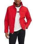 Tommy Hilfiger Men's Lightweight Waterproof Regatta Bomber Jacket, Sustainable Primary Red, Small