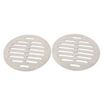 uxcell Stainless Steel Round Sink Floor Drain Strainer Cover 4.5 Inch Dia 2pcs (Pack of 2)