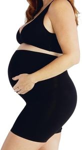 Belly Bandit Thigh Disguise Maternity Support Shorts - Smoothing Anti-Chafing Maternity Shapewear Shorts that Grows with You Every Trimester, Black, Medium