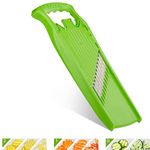 Börner Wave-Waffle Powerline Crinkle Cut Vegetable Slicer (Green) • Slicer for Wave & Waffle Cut • Wavy Vegetable Cutter • Slicer for Lattice Potatoes & Chips • Wavy Potato Slicer