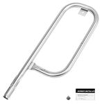 Barbqtime 17 Inch Grill Burner Tube for Weber Q100 Q120 Q1000 Q1200 Baby Q Gas Grill, 304 Stainless Steel Grill Burner Replacement Parts for Weber 41657, 69957, 60040