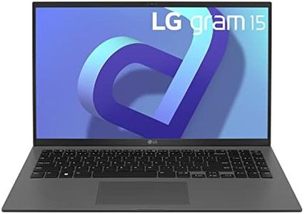LG gram (2022) Laptop 15Z90Q 15.6" Touchscreen, Intel 12th Gen Core i7, 16GB RAM, 512GB SSD, Windows 11, Gray