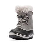 SOREL Youth Unisex Yoot PAC Nylon Waterproof Boots - Quarry, Dove - Size 10