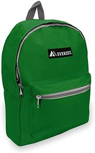 Everest Luggage Basic Backpack, Emerald Green, One Size, Basic Backpack