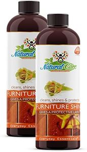 Natural Care Quick Shine Hardwood Floor & Furniture Polish - 500ml x 2 | Plant-Based Cleaner & Polish | Squirt & Spread | Restore-Protect-Refresh | For Wood Floors, Tables, Cabinets