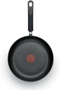 T-fal C4610263 Titanium Advanced Nonstick Thermo-Spot Heat Indicator Dishwasher Safe Cookware Fry Pan, 8-Inch, Black -