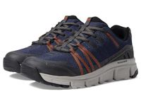 Skechers Men's Summits at Trainers, Navy Synthetic/Textile/Orange Trim, 8 UK