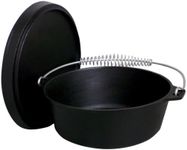 King Kooker CI16S Pre-Seasoned Cast Iron Dutch Oven, 16-Quart