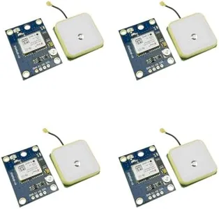 4-Pack GY-NEO6MV2 NEO-6M GPS Flight Controller Module 3V-5V with Super Ceramic Antenna for Arduino EEPROM APM 2.5