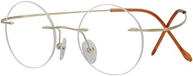 Eyekepper Titanium Rimless Round Ey