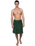 TowelSelections Cotton Terry Velour Bath Towel Shower Wrap for Men Made in Turkey Small/Medium Hunter Green