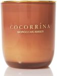 COCORRÍNA Scented Candle Gifts for Women & Men - Moroccan Amber, Burning time up to 40 Hours, Natural Soy Wax Candle, Perfect Birthday Gifts for Men Women, 180g [Energy Class A+++]