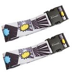 Teeoff 2 Pack Elastic Luggage Straps Suitcase Belts Travel Bag Accessories Adjustable 220CM (Anime)