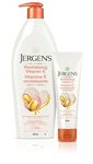 Jergens Revitalizing Vitamin E Moisturizer & Body Lotion for Dry Skin (620 mL) & Travel Size (100 mL)