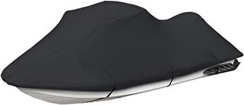 ICover Premium JetSki Cover - Heavy Duty Oxford 600D 100% Waterproof fabric watercraft for Seadoo, Yamaha, Kawasaki, Honda Jet Skis (116" x 135")