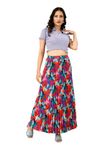 OTABU | Effortlessly and Beautiful Floral | Floral Pleated Maxi Skirts for Women | Perfect Long Skirts Elastic Waist Multicolour