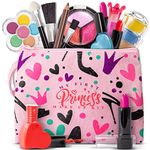 My First Princess Make Up Kit - 12 Pc Kids Makeup Set - Washable Pretend Makeup For Girls - These Makeup Toys for Girls Include Everything Your Princess Needs To Play Dress Up - Comes with Stylish Bag