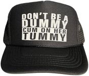 Trucker Hat Snapback Trucker Hat for Men or Women, Vintage Fit with Funny Novelty Graphic, Custom, Black, Medium-X-Large