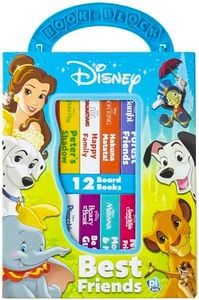 Disney Lion King, Moana, and more! - Best Friends My First Library Board Book Block 12-Book Set - PI Kids